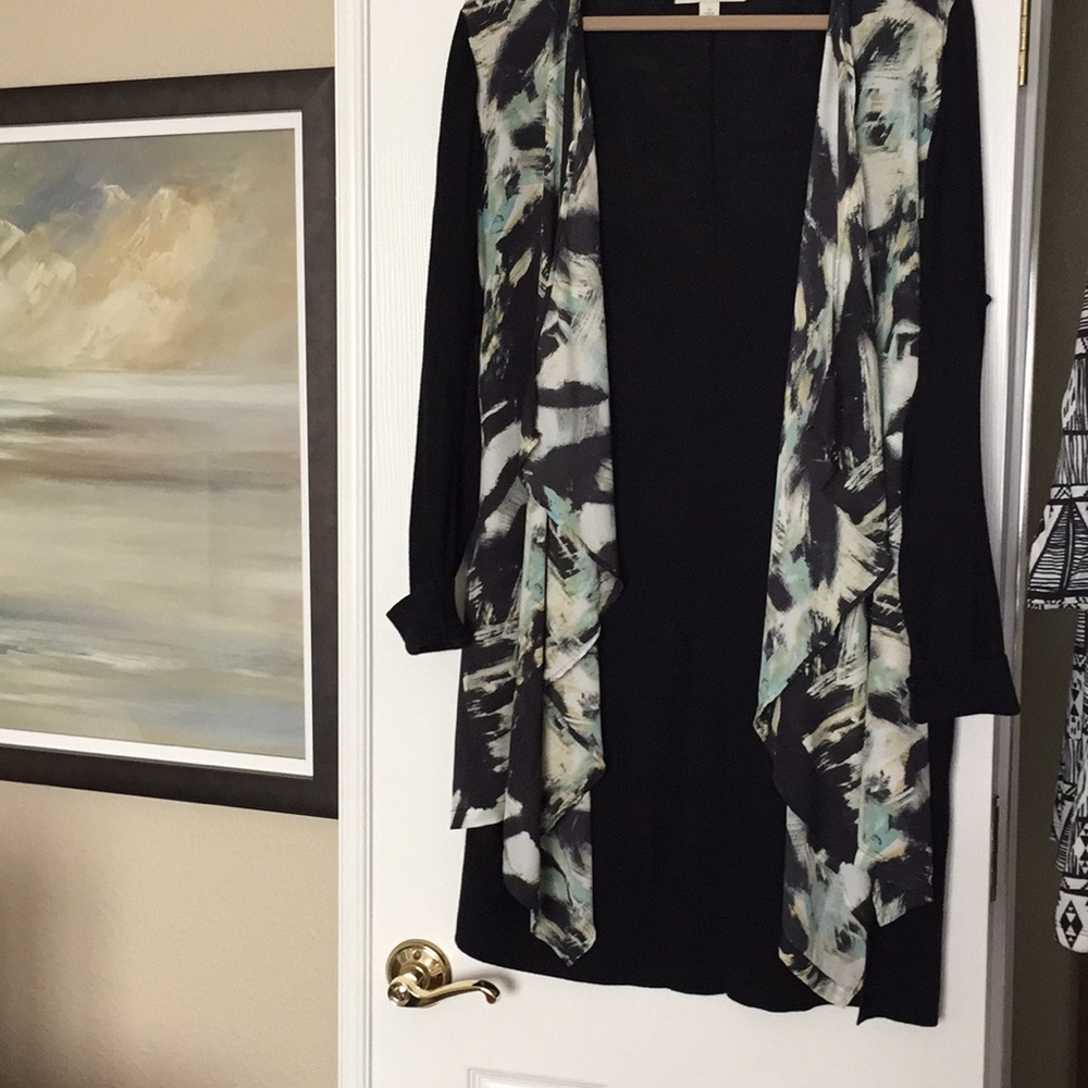 SALE!-Sejour sweater with printed waterfall panels